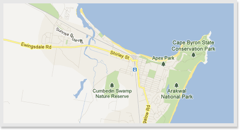 Byron Bay Map