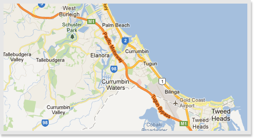 Gold Coast Map